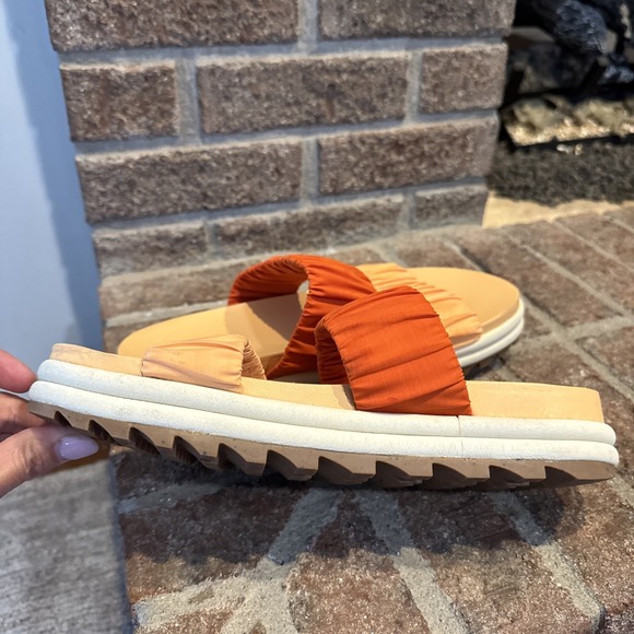 SOREL Roaming Two Strap Slide Sandal Limited Edition x prAna Orange sz 10.5M #22 - Picture 8 of 16